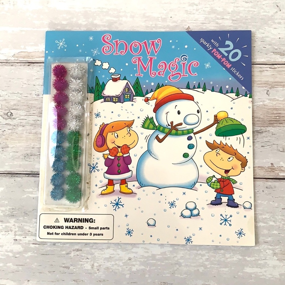 Snow Magic Kids Sticker Book Christmas Winter Snowman NEW from Scholastic